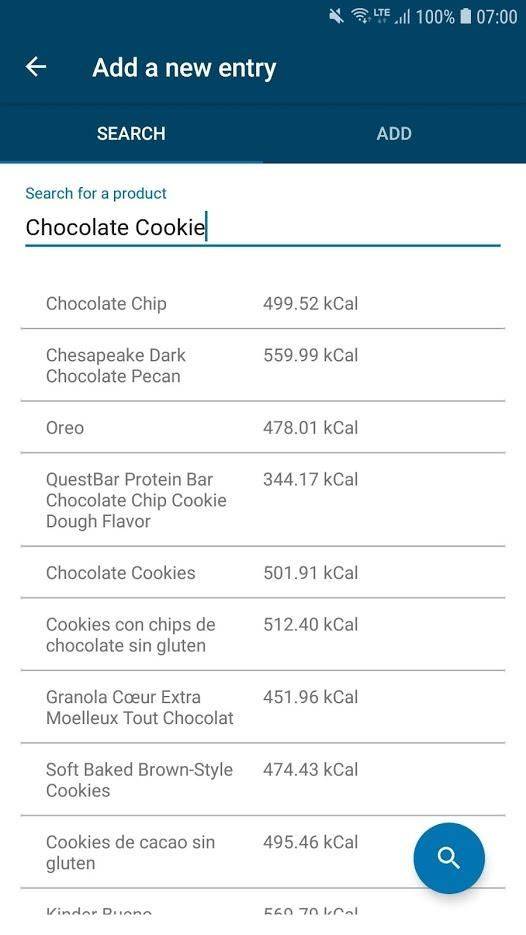 Food-Tracker (PFA) screenshot