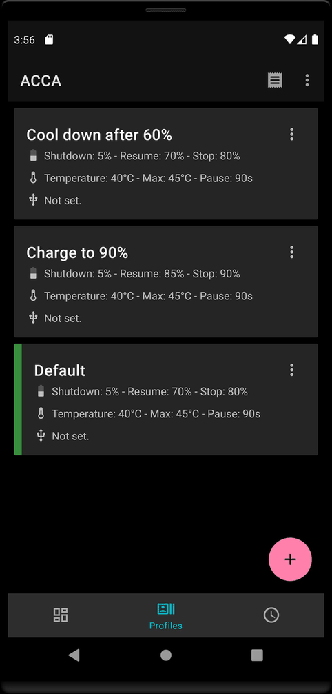 Advanced Charging Controller (ACCA)  screenshot