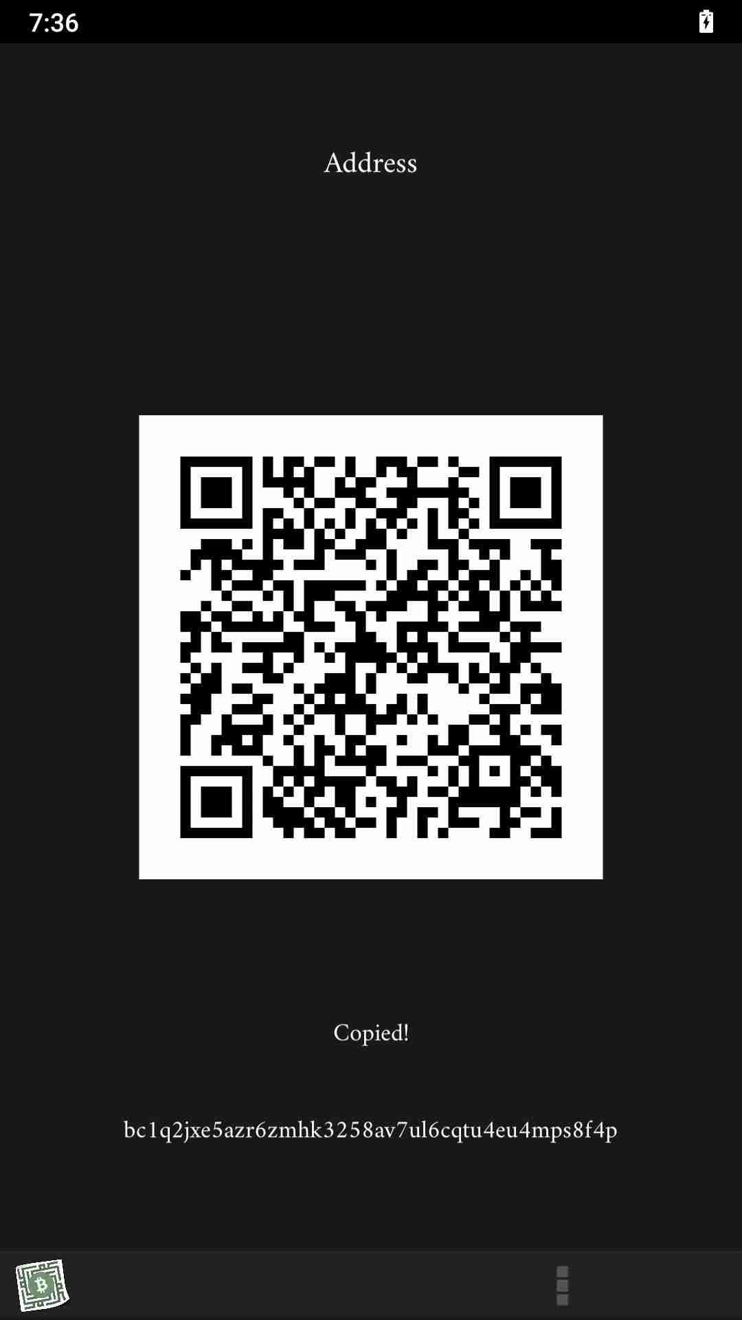 Mobile Paper Wallet screenshot