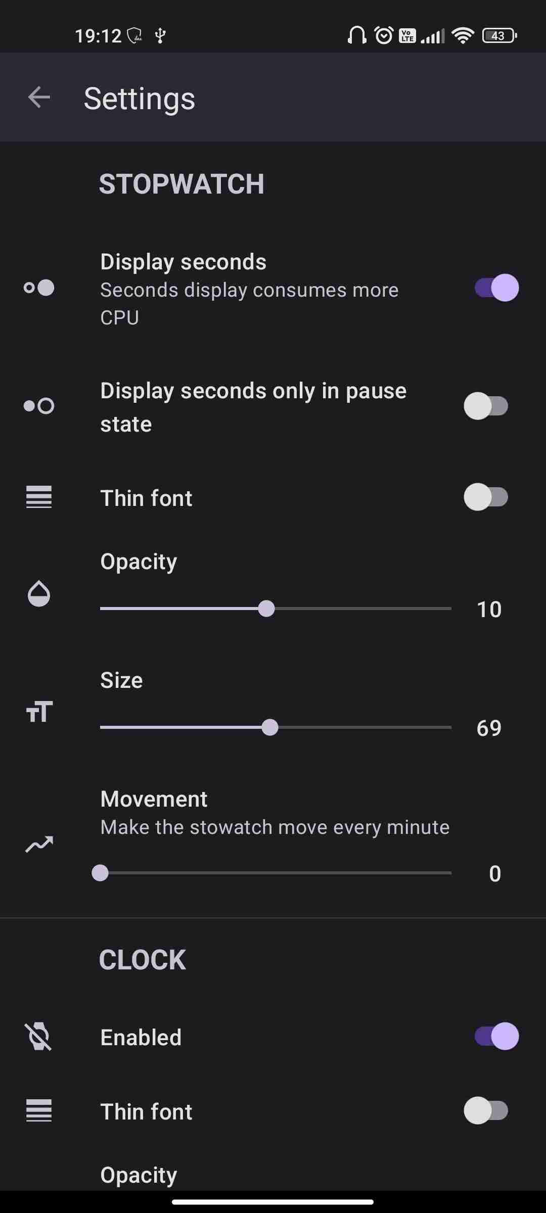 Tranquil Stopwatch screenshot