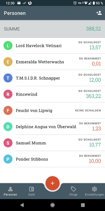 Debitum screenshot