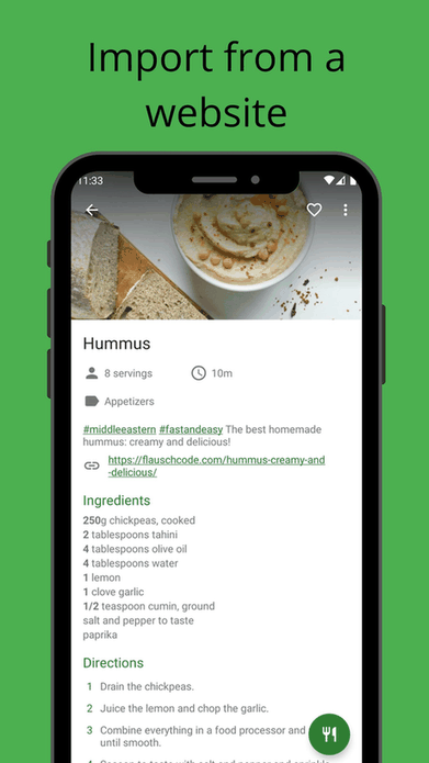 Broccoli: The Green Recipe App screenshot