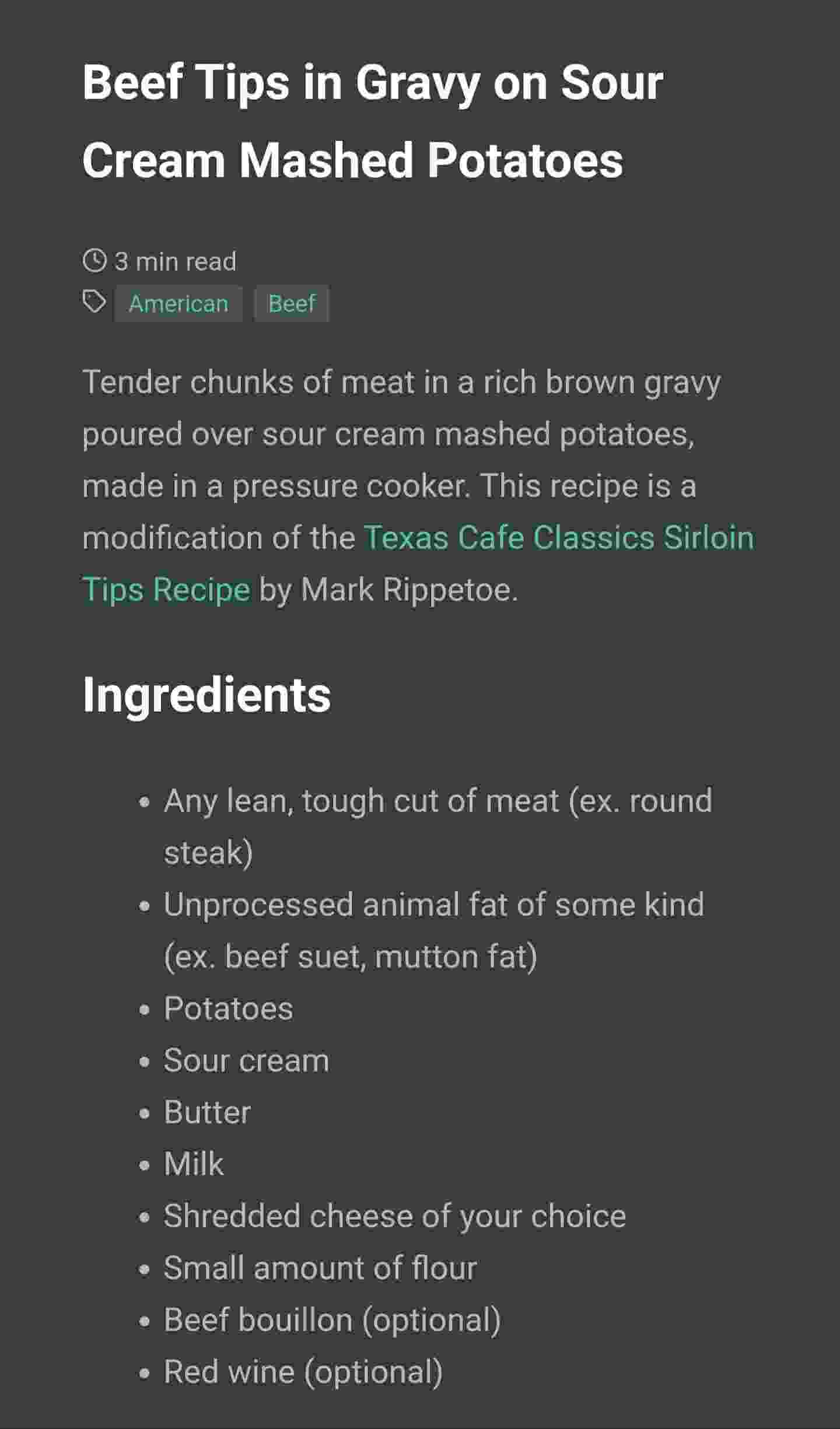 Offline Cook Book screenshot