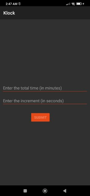 Klock screenshot