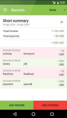 Money Tracker screenshot