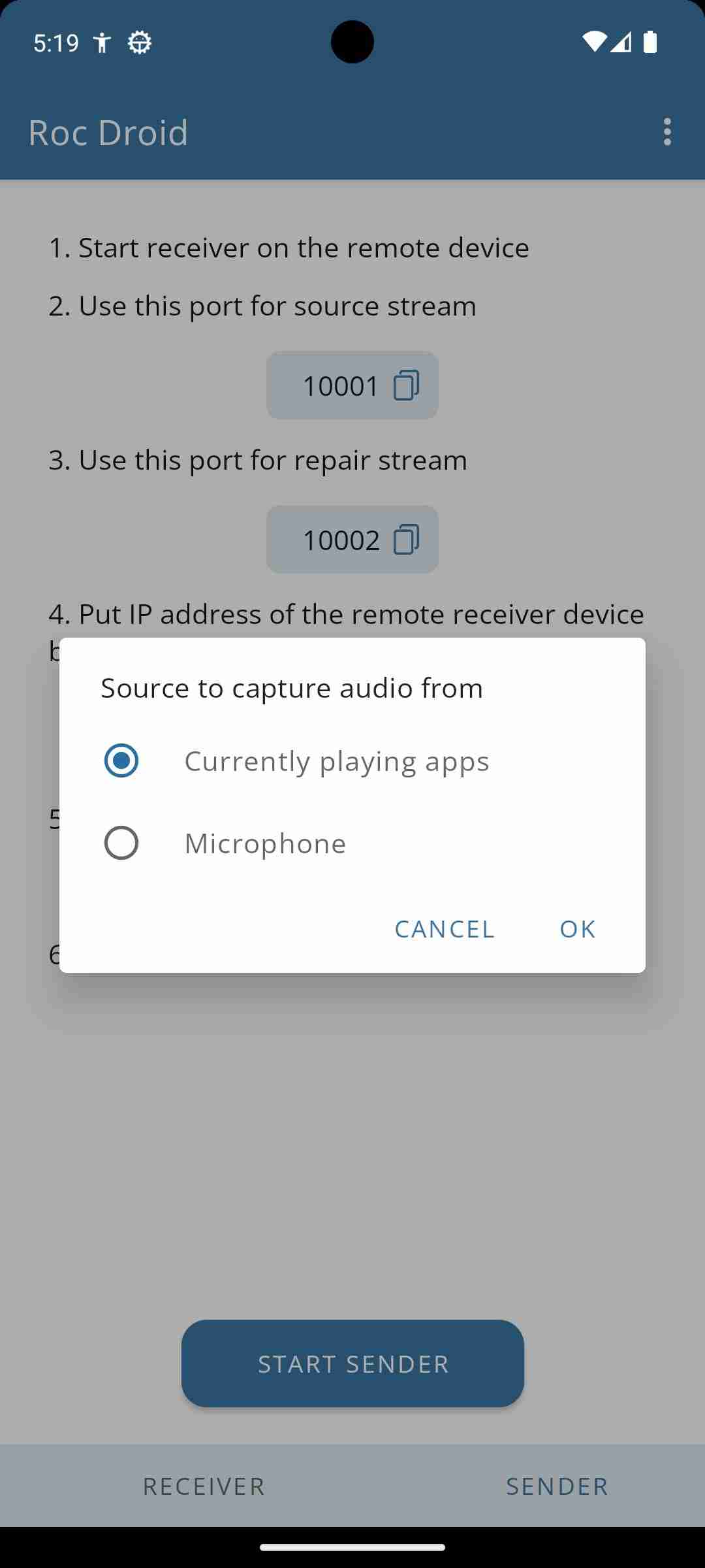 Roc Droid screenshot