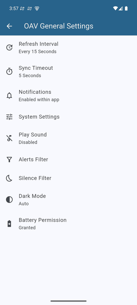Open Alert Viewer screenshot