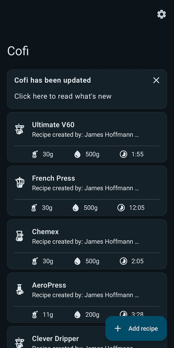 Cofi screenshot