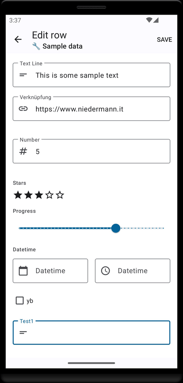 Nextcloud Tables screenshot