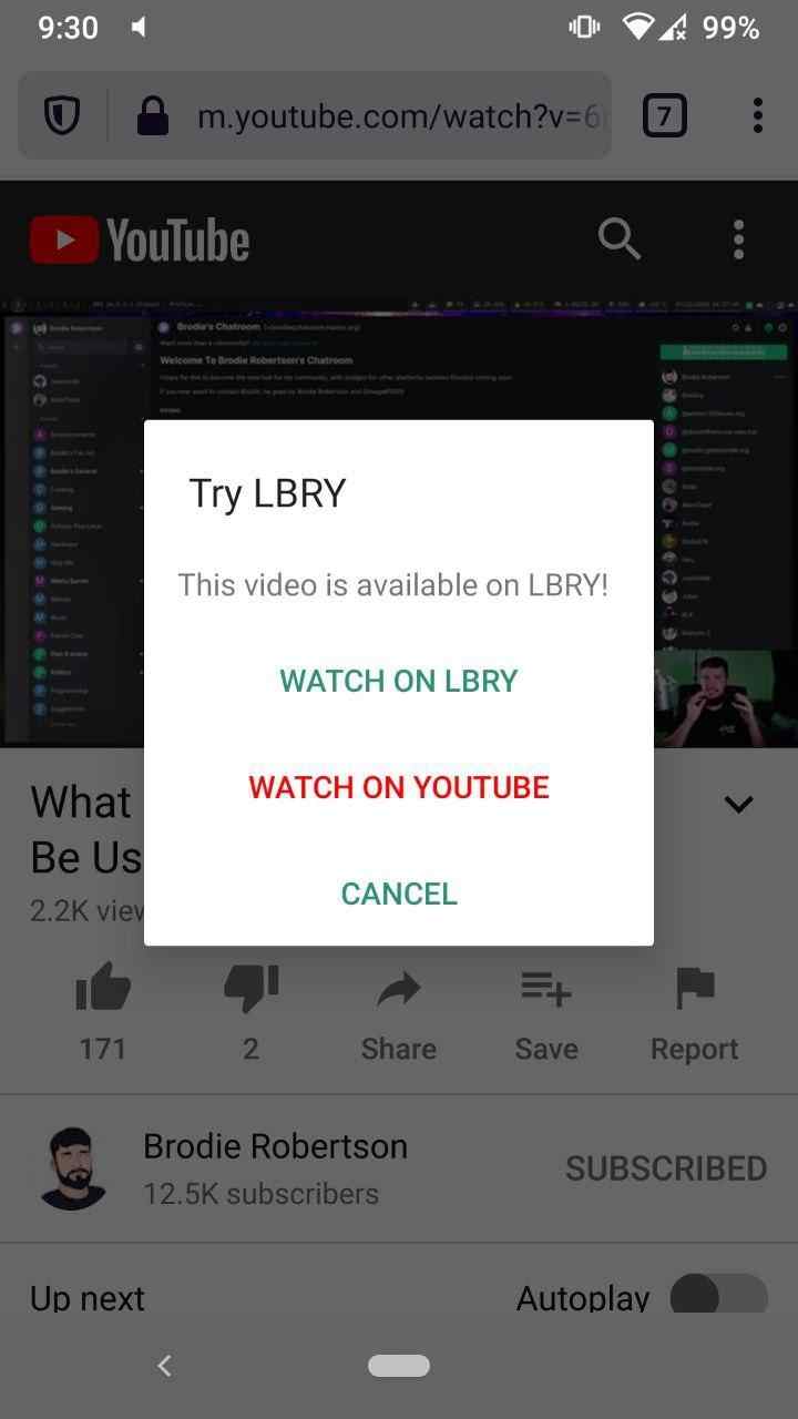 Try LBRY screenshot