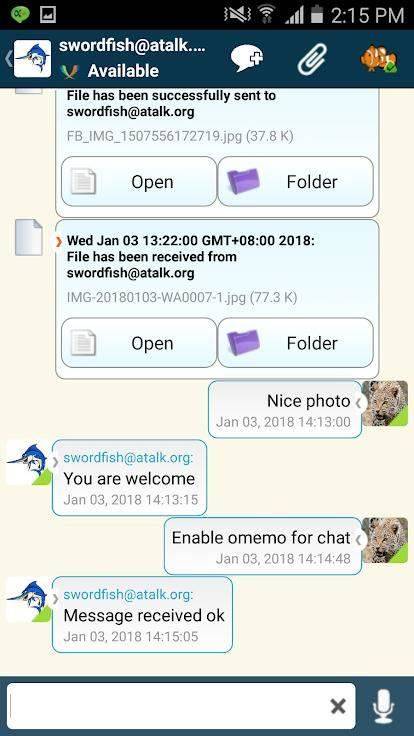 aTalk screenshot