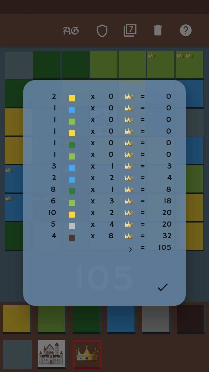 Kingdomino Score screenshot