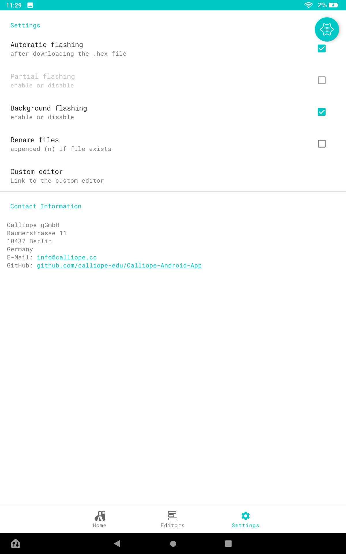 Calliope mini screenshot