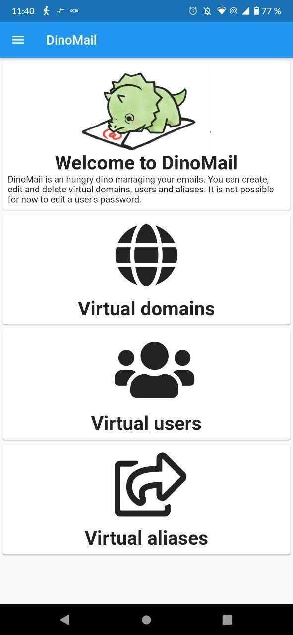 Dinomail screenshot