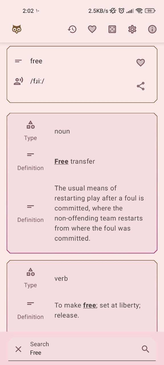 freeDictionaryApp screenshot