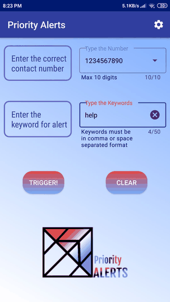 Priority Alerts screenshot