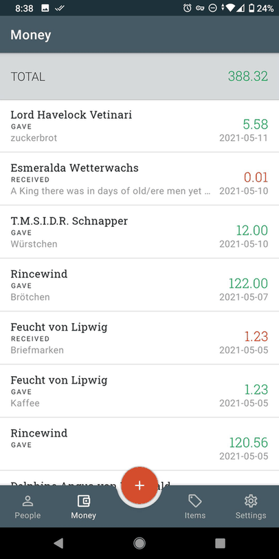 Debitum screenshot
