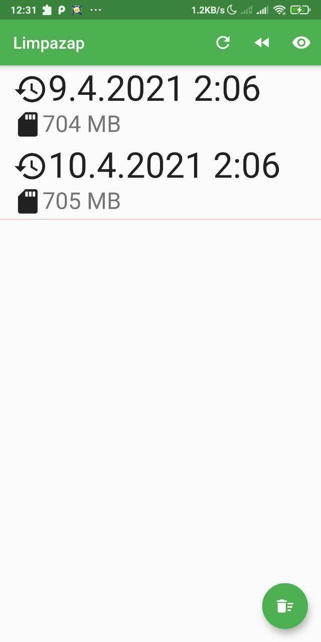 Limpazap screenshot