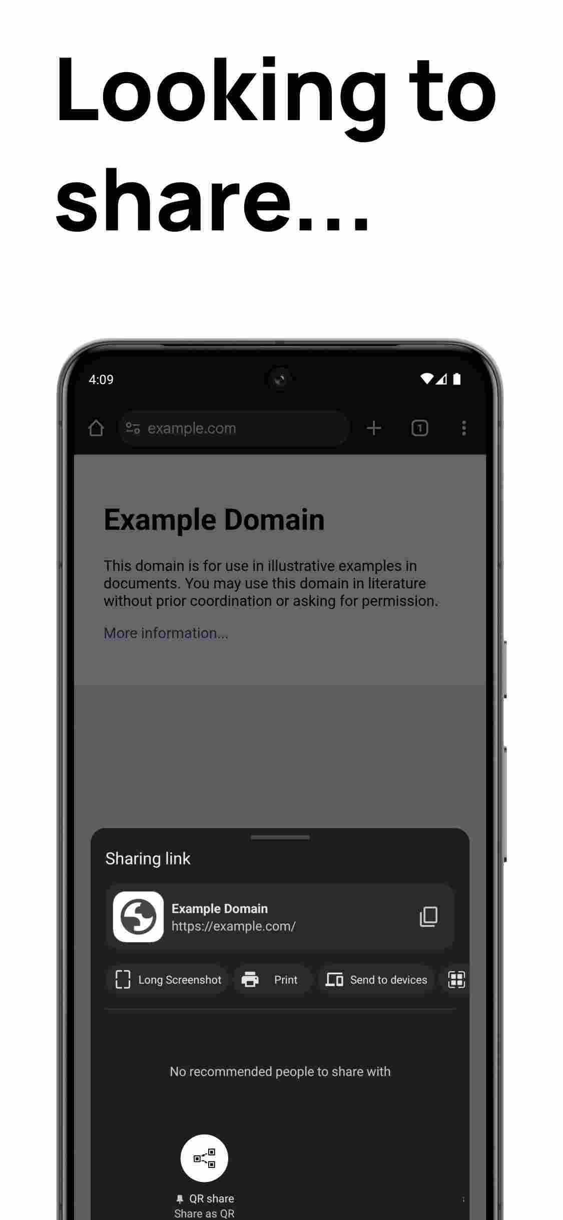 QRshare screenshot