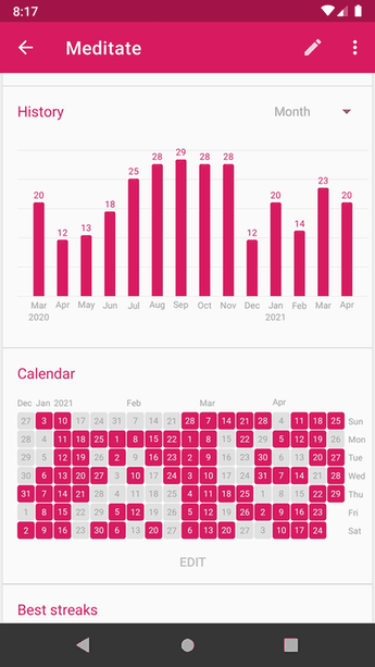 Loop Habit Tracker screenshot
