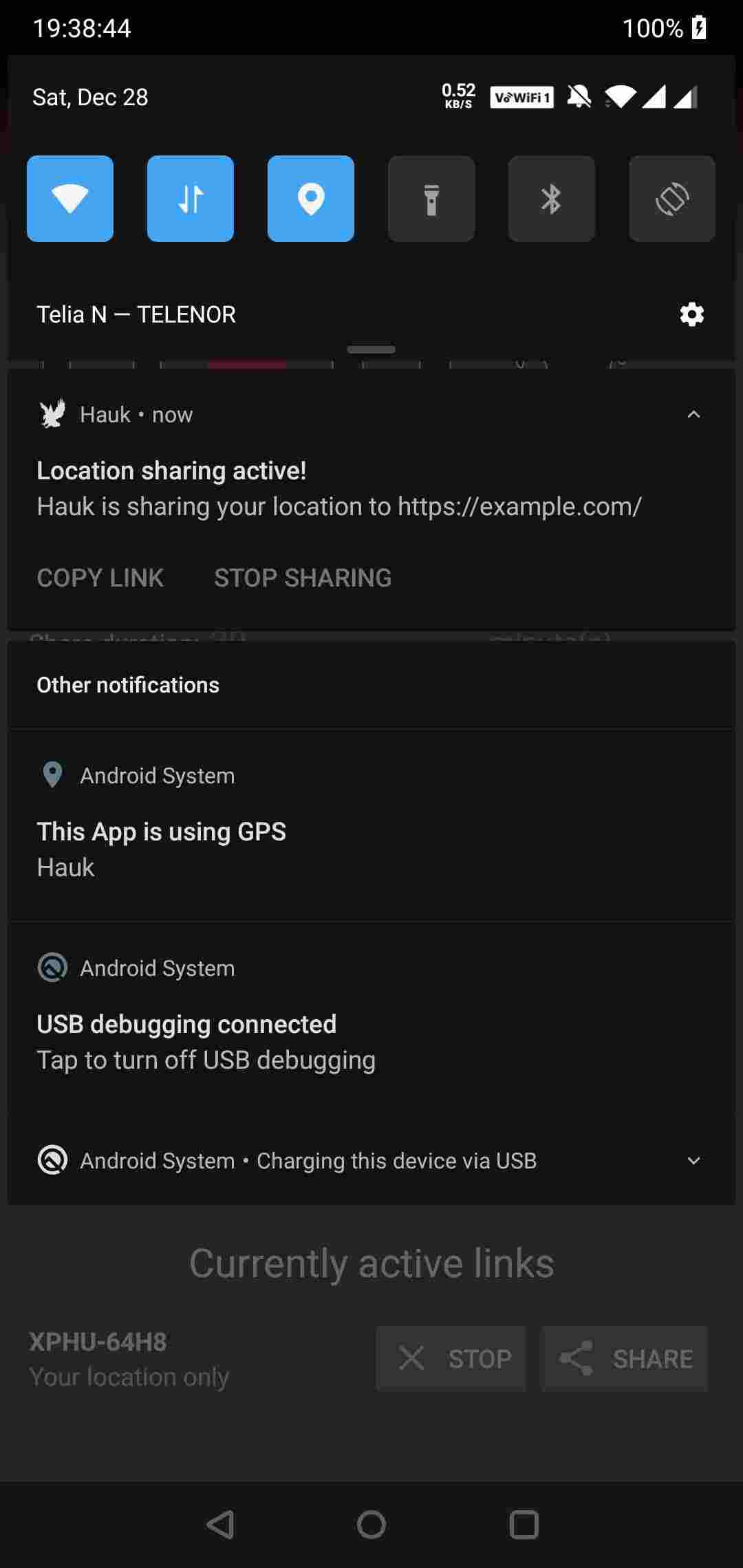 Hauk screenshot