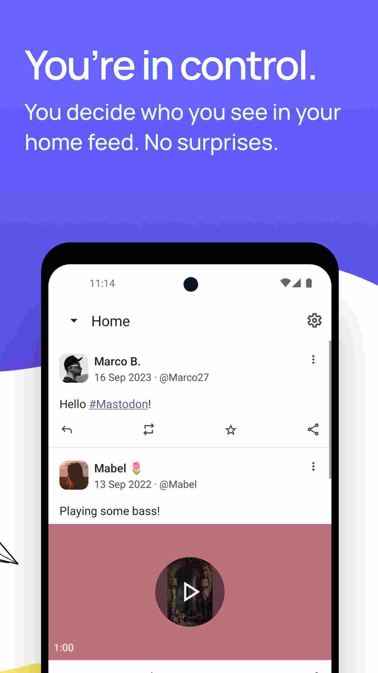 Mastodon screenshot