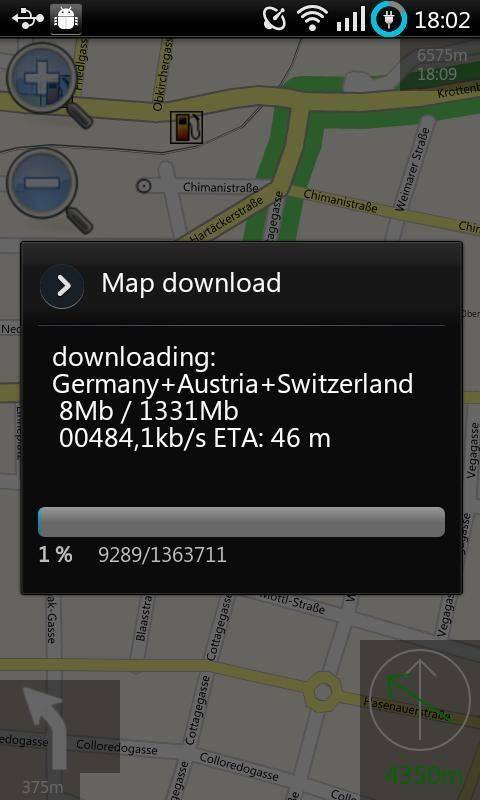 Navit screenshot