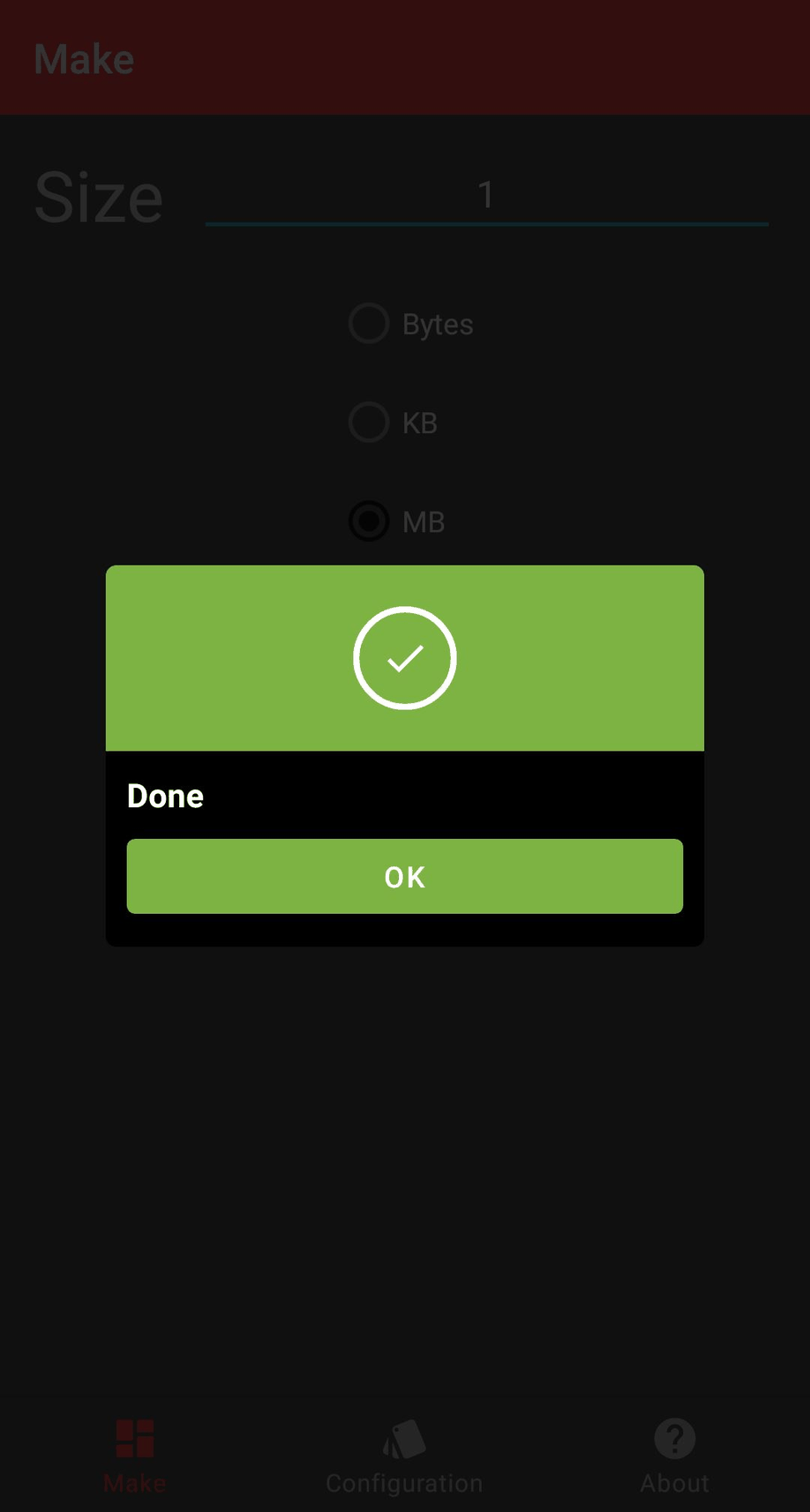 RandomFileMaker screenshot