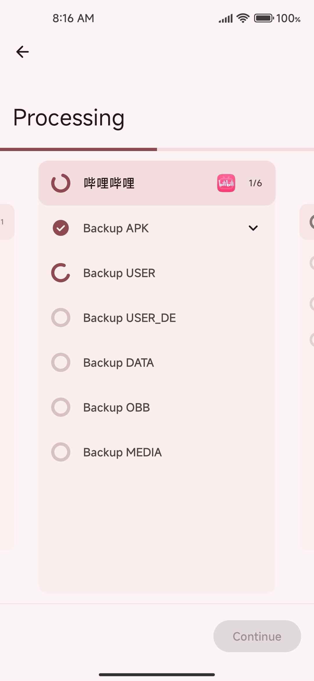 DataBackup screenshot