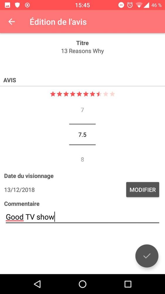 CineLog screenshot