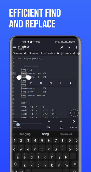 Acode editor screenshot