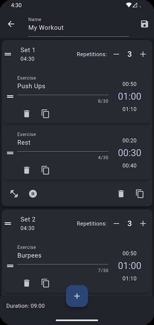 Just Another Workout Timer screenshot
