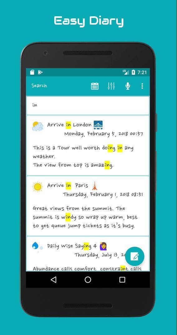 Easy Diary screenshot