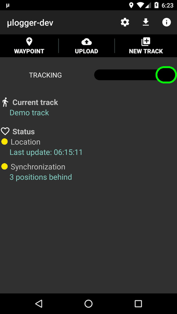μlogger screenshot