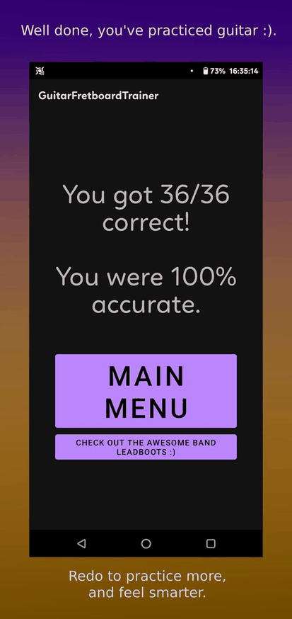 GuitarFretboardTrainer screenshot