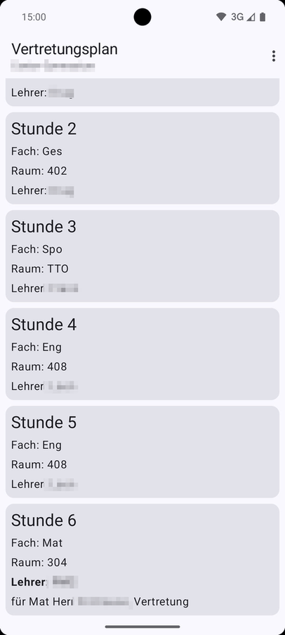 Vertretungsplan.io screenshot