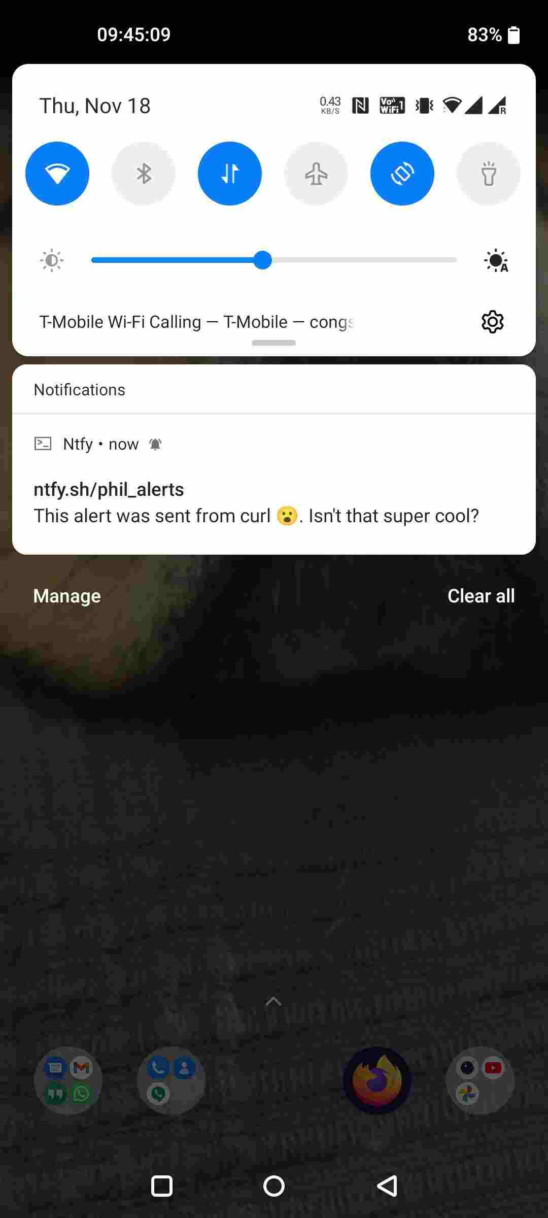 ntfy screenshot
