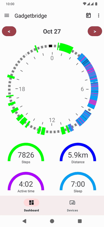 Gadgetbridge screenshot