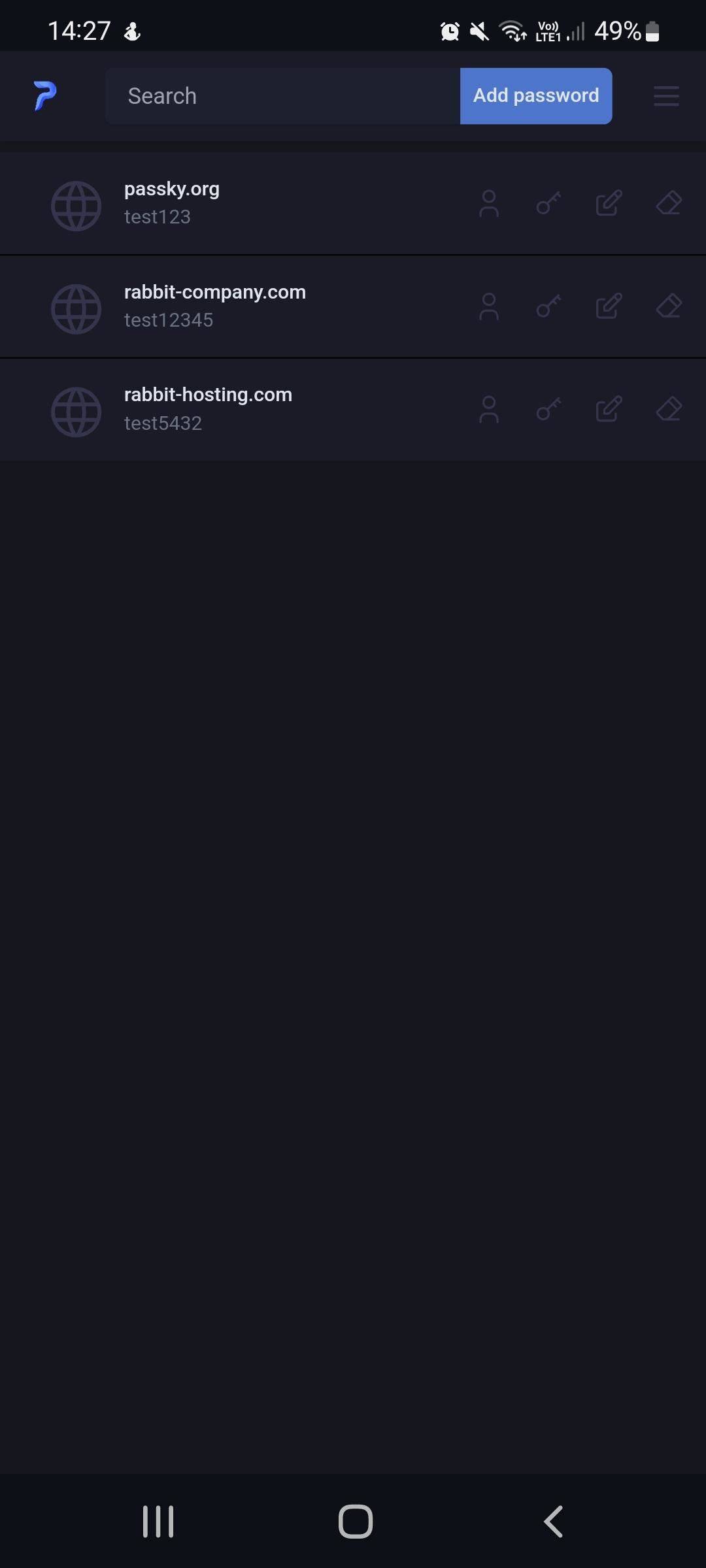 Passky screenshot