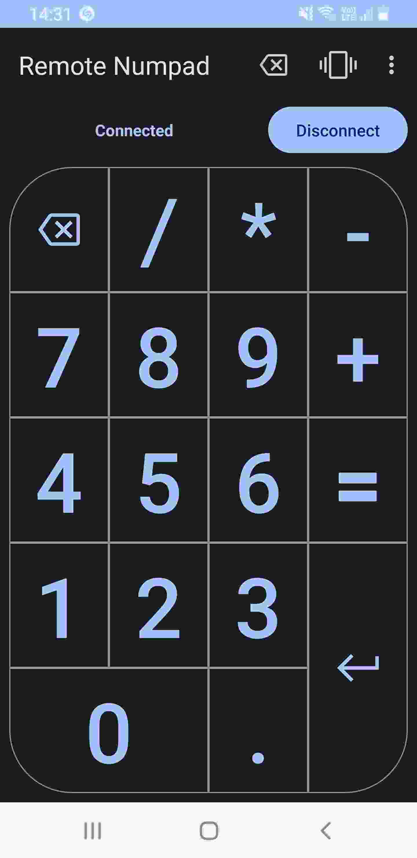 Remote Numpad screenshot