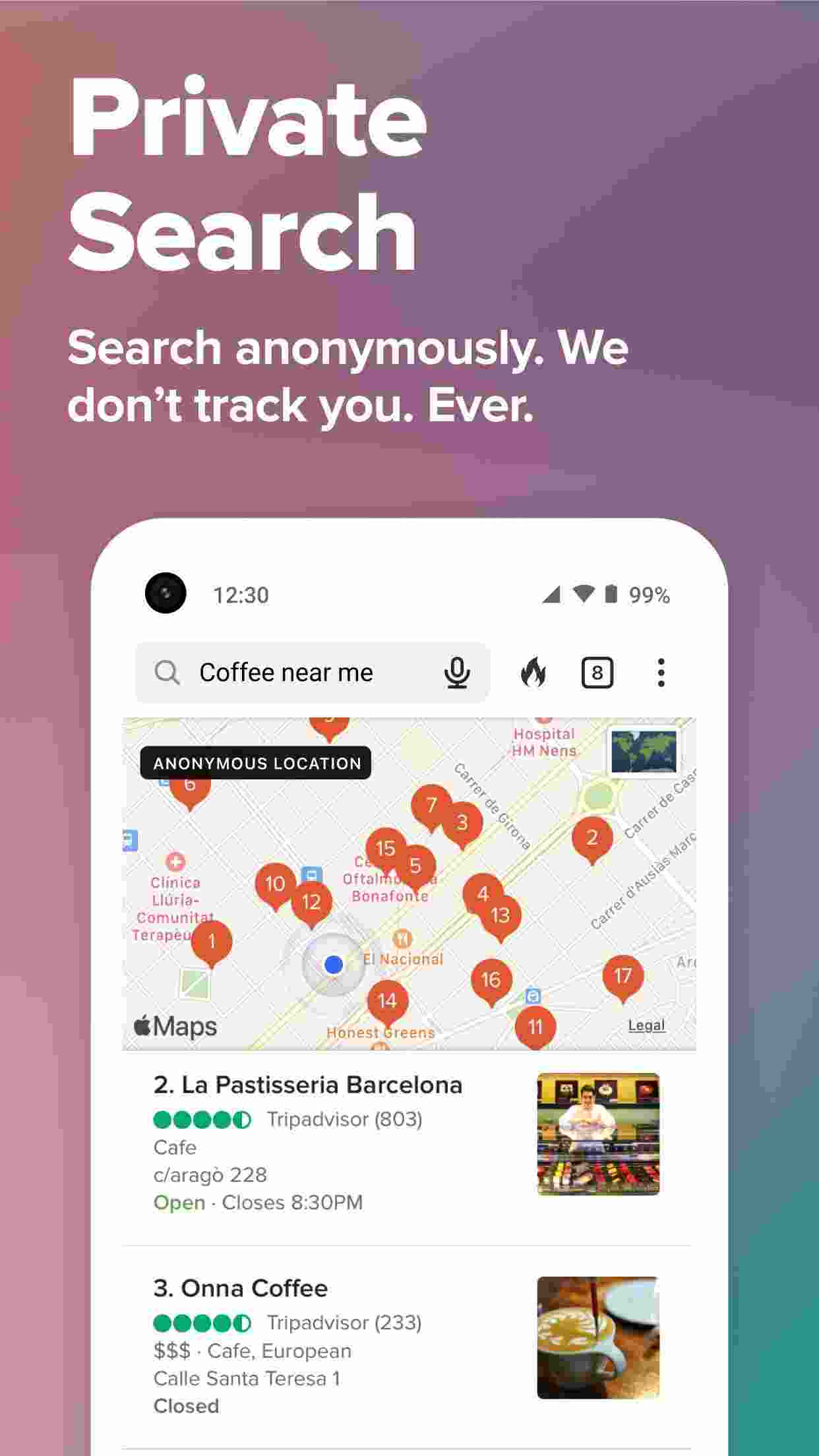 DuckDuckGo Privacy Browser screenshot