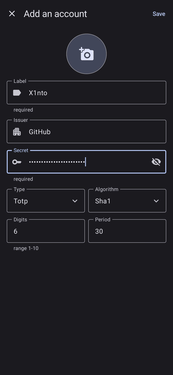 Mauth screenshot