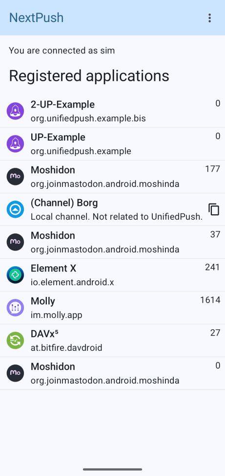 NextPush screenshot